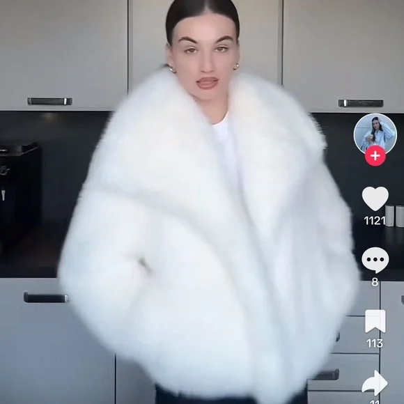 ZARA SHORT FAUX FUR JACKET ZW COLLECTION